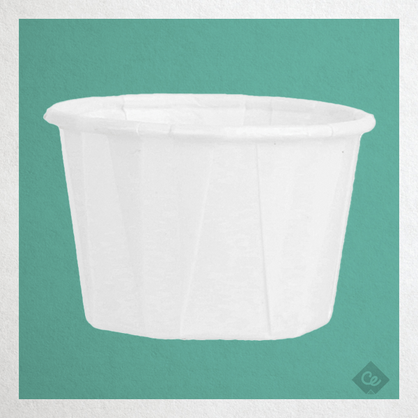 250 pots a sauce papier plisse blanc ingraissable 30 ml ø4,2x3 cm