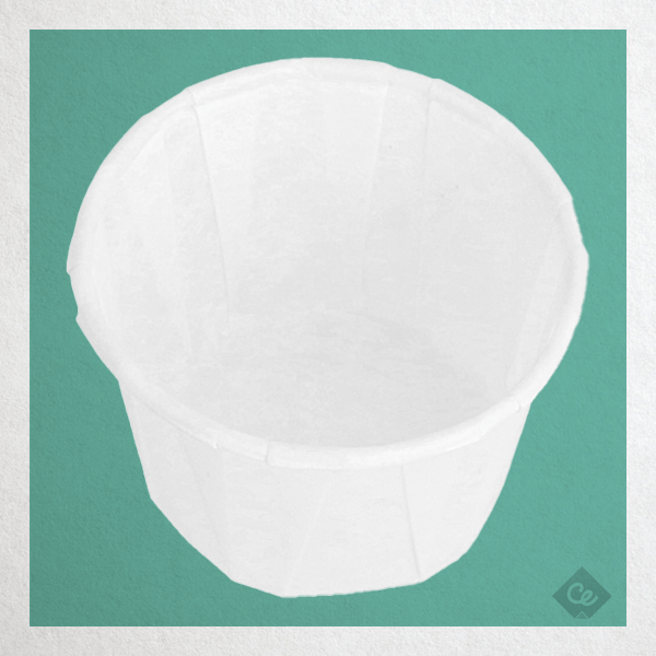 250 pots a sauce papier plisse blanc ingraissable 30 ml ø4,2x3 cm