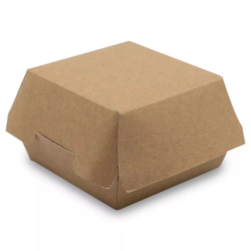 750 boîtes à burger en kraft recyclables 14x12,5x8 cm