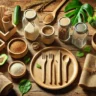 Assiette écologique en matériaux durables