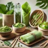 Illustration d'emballages comestibles écologiques