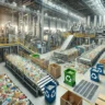 Usine de recyclage traitant des emballages complexes