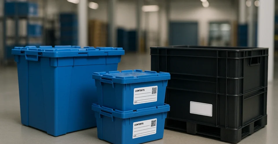 Contenants et bacs réutilisables en logistique d’entreprise