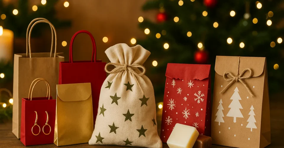 Pochettes cadeaux de Noël 2025